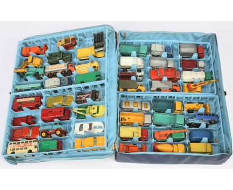 Matchbox Regular Wheels a group of 48 x unboxed including 41c Ford Gt; various commercials, buses &amp; cars, all contained i