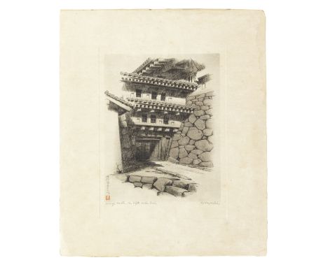 K. Hayashi (dates unknown)Meiji (1868-1912) or Taisho (1912-1926) era, early 20th centuryFour etchings with dry point on pape
