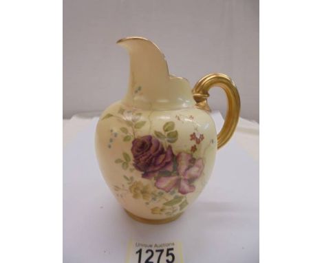 A Royal Worcester hand painted jug, Rd. NO. 29115