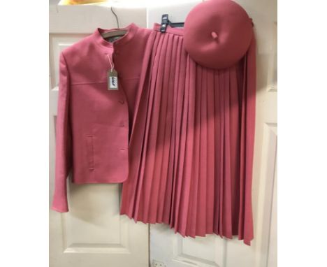 3 Piece Vintage style Jacket Skirt &amp; Hat. By Jaeger. Size 14