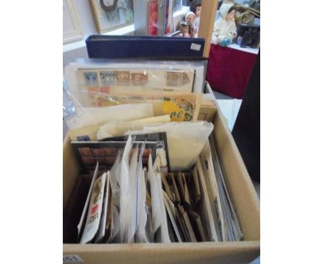 A good lot of stamps including penny reds, some in albums, some loose, some first day covers.