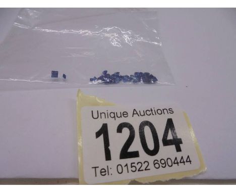 Parcel of unmounted square and step-cut sapphires, 2.57ct