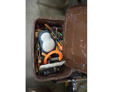 Box of assorted tools