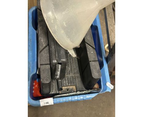 Box of tools and woodworking tools etc