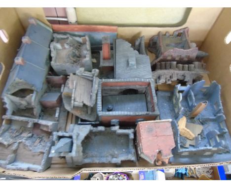 MODEL SCENERY, COTTAGES, HOUSES