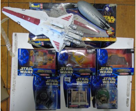 STAR WARS EPISODE ONE ACTION FLEET X 6, REVELL STAR WARS MODEL X 1, UNCHECKED