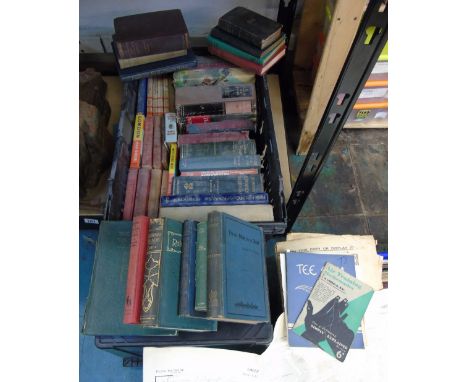 BOX OF BOOKS INCLUDING FIRST EDITIONS BY ENID BLYTON