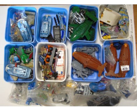 QUANTITY OF MODEL & FIGURES INCLUDING SPACE & THUNDERBIRDS, UNCHECKED