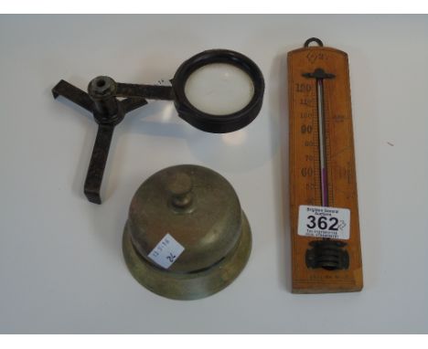 THERMOMETER, MAGNIFIER & BELL