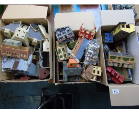 X 3 BOXES OF MODEL BUILDINGS