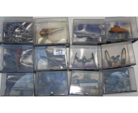 LUCAS FILM LTD & TM X 9 BOXED STAR WARS MODELS, UNCHECKED