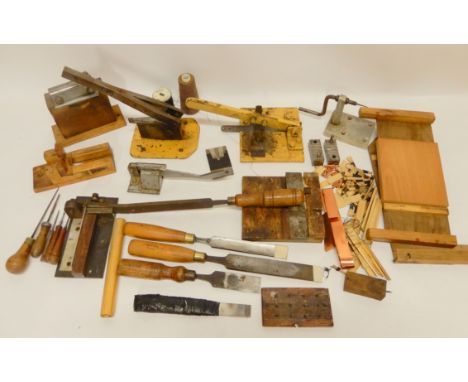 An unusual lot consisting bagpipe reed making tools Condition Report: Available upon request
