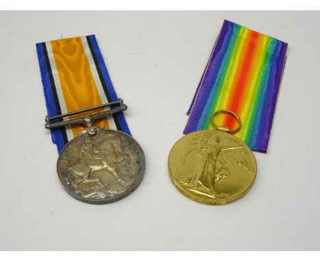 WWI Victory and British War Medal to '3340 PTE. W. C. Pull. Norf. R.' (2)   Condition Report   Click here for further images,