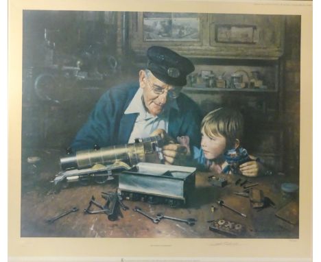 'Grandpa's Workshop', limited edition colour print No.770/850 after David Shepherd (British 1931-2017) signed and numbered in