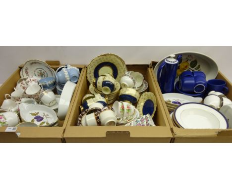 Royal Worcester 'Evesham' tableware, Duchess 'Warwick' part dinnerware, coffee set for six, Staffordshire and other teaware &