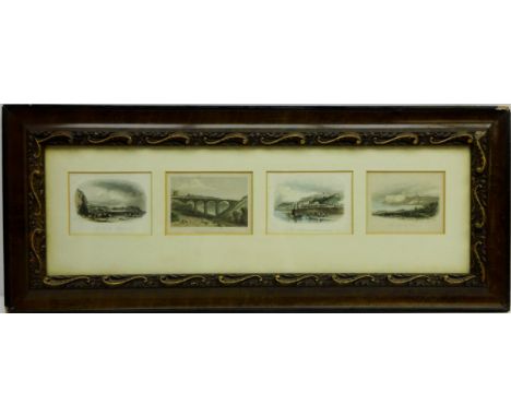 'The North Bay', 'The South Bay' and 'Music Hall from the Sands', three Scarborough engravings after J.N & H.B Carter pub. S.