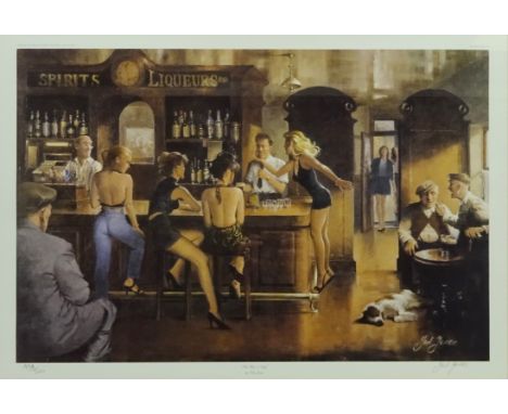 'The Hen's Night', limited edition colour print No.434/500 signed by Ted Jones (Irish 1952-2017) pub. Killarney Art Gallery 4