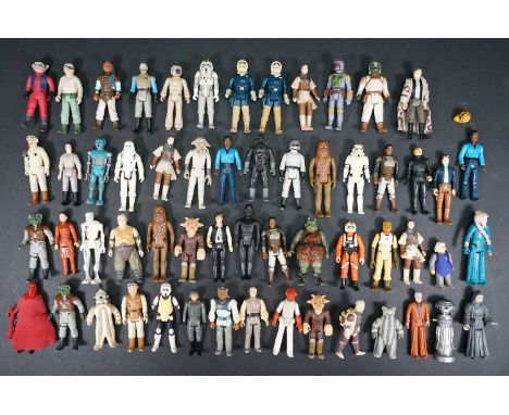 Star Wars - 57 Original Star Wars figures to include Luke X Wing Pilot, Dangar, Emperor Guard, Obi Wan Kenobi, Chewbacca, Bob
