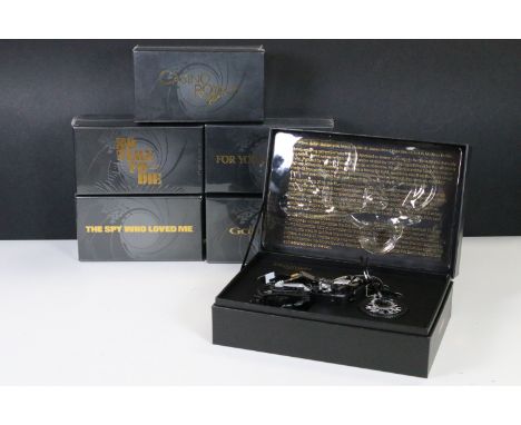 Six boxed Corgi James Bond 007 diecast models to include No Time To Die CC08401 Triumph Scrambler 1200 and 5 x sealed example