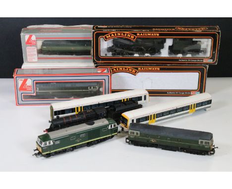 Nine boxed &amp; unboxed OO gauge locomotives to include Heljan D7039 BR Diesel, Lima D6514 Diesel, Hornby Connex DMU (missin
