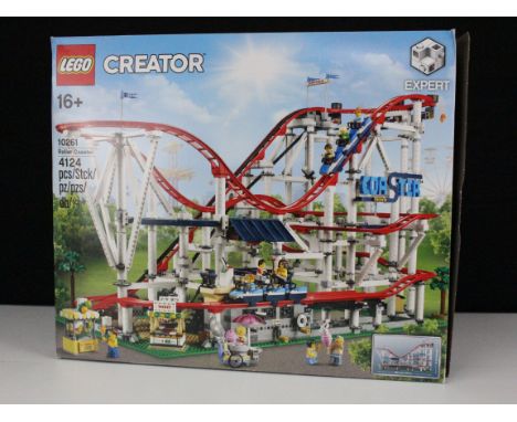 Lego - Boxed Lego 10261 Creator Expert Roller Coaster, previously built appearing complete but unchecked with mini figures