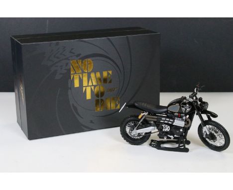 Boxed Corgi James Bond 007 No Time To Die CC08401 Triumph Scrambler 1200 diecast model, ex