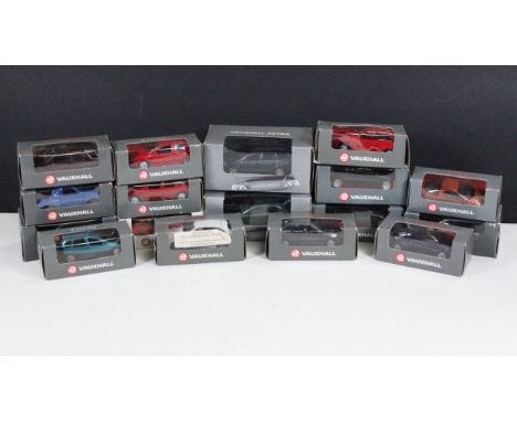 17 Boxed Schuco &amp; Gama Vauxhall promotional diecast models, ex