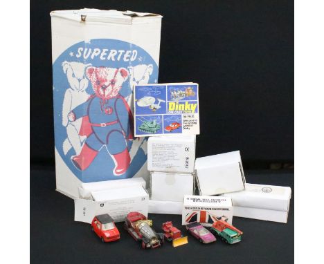 Nine boxed diecast models to include Corgi Austin Metro, 3 x Majorette Monster Trucks (red, gold &amp; green variants) etc pl