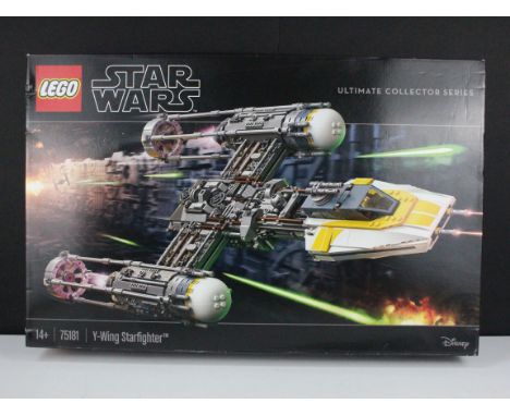Lego - Boxed Lego 75181 Ultimate Collector Series Star Wars Y-Wing Starfighter set, factory sealed and gd, with squashing to 