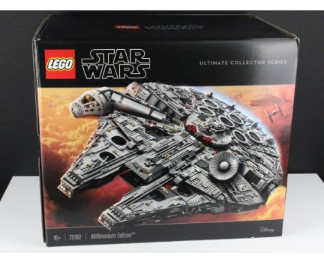 Lego - Boxed Lego Star Wars 75192 Ultimate Collectors Series Millennium Falcon set, contained within original shop box, previ