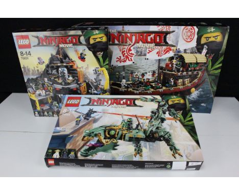 Lego - Three boxed Lego The Ninjago Movie sets to include 70618 The Temple Bounty, 70631 Garmadon's Volcano Lair and 70612 Gr