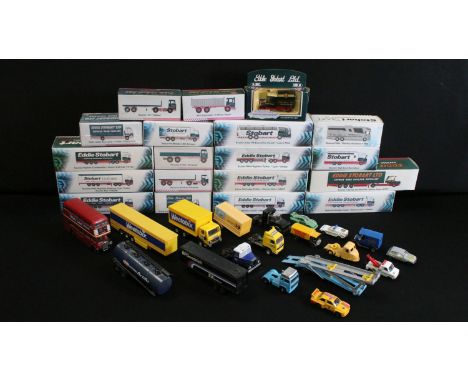 19 Boxed Eddie Stobart related diecast models to include mainly Atlas Editions and 1 x Corgi 61203 model, together with a qua