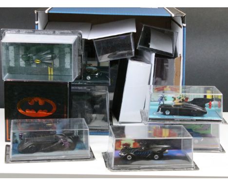 16 Boxed / cased Batman Automobilia Collection diecast models plus a boxed Corgi Batman The Bronze Age Collection US77347 die