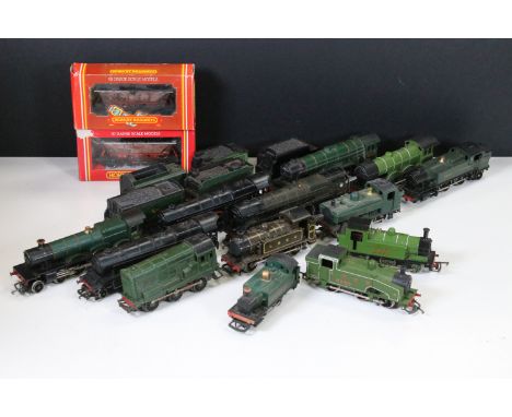 13 OO gauge locomotives to include Lima LNER 8920 0-6-0, Airfix 6110 GWR 0-6-2, Hornby R259 Britannia, Hornby 101 GWR 0-4-0 e