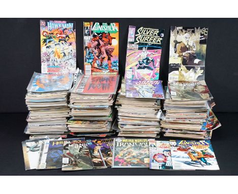 Comics – Around 450 Bronze – Modern Age comics to include Marvel &amp; DC examples featuring The Punisher, Spiderman, Quasar,