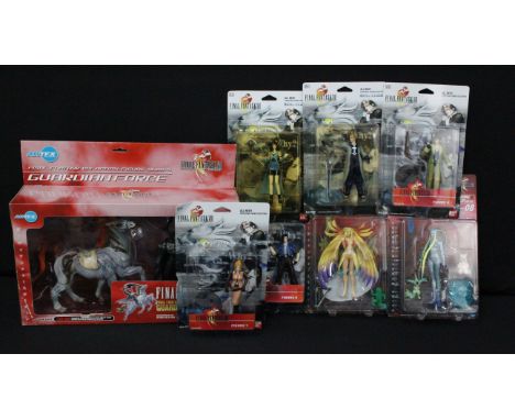 Eight carded / boxed Final Fantasy VIII figures and sets to include 3 x ArtFX (Guardian Force Shiva, Guardian Force Siren and