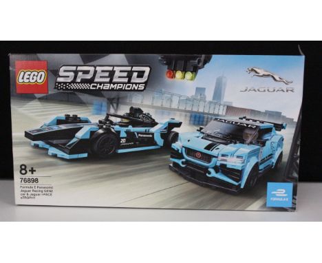 Lego - Boxed Lego Speed Champions 76898 Formula E Panasonic Jaguar Racing GEN2 Car &amp; Jaguar I-PACE eTROPHY, sealed and ex