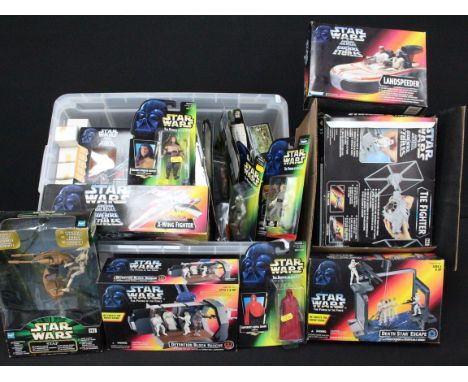 Star Wars - 50 Boxed / carded Kenner Star Wars figures and vehicle sets to include The Power Of The Force and Episode I examp