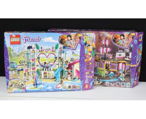 Lego - Two built Lego Friends sets to include 41347 Hart Lake City Resort and 41375 Heartlake City Amusement Pier, both compl