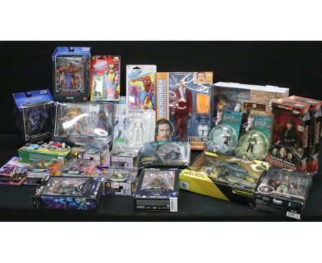 23 Carded / boxed TV related figures to include 3 x Mattel Masters of the Universe (Savage He-Man, Beast Man &amp; Skeletor),