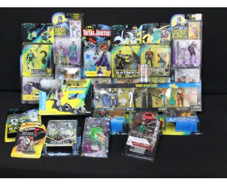 21 Carded / boxed Batman figures and sets to include 7 x Kenner Legends of Batman, 7 x Kenner Batman Forever, a boxed &amp; s