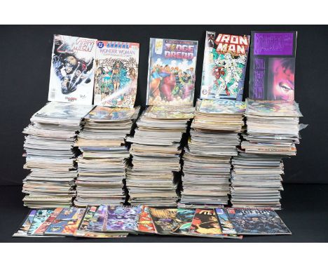Comics – Over 750 Modern – Bronze Age comics to include DC, Marvel, Vertigo, Image, Adventure featuring Batman, The Defenders