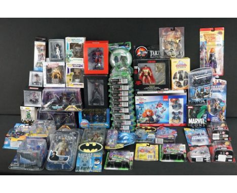 Around 45 carded / boxed figures to include 11 x Mattel Green Lantern, 2 x Marvel Guardians of the Galaxy vol 2 figure sets, 