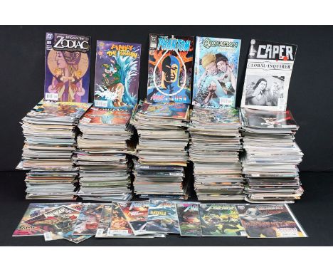 Comics – Around 800 Modern Age comics to include Marvel, DC, Atlas, Image, Dark Horse etc featuring The New Mutants, JLA, Spa