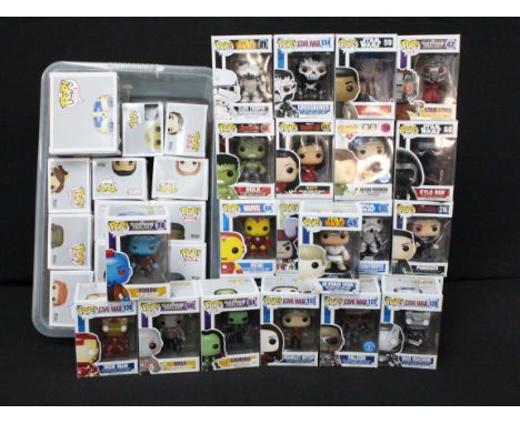 38 Boxed Funko Pop film related figures to include Marvel Eternals 741 Special Edition Sersi, Another Ridiculous Mad Product 