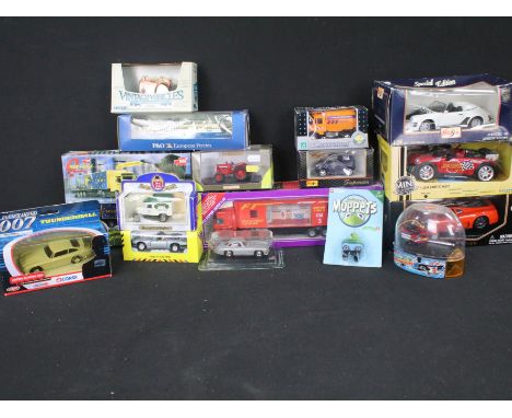 Around 65 boxed &amp; carded diecast &amp; plastic models to include Corgi, Universal Hobbies, Disney Cars, Lledo, Matchbox, 