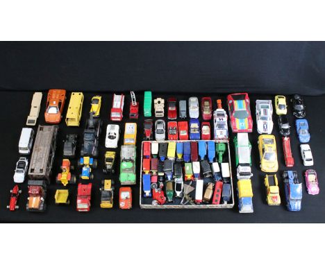 Collection of various playworn diecast models to include Burago, Maisto, Majorette, Days Gone, Tonka, etc (3 Boxes)