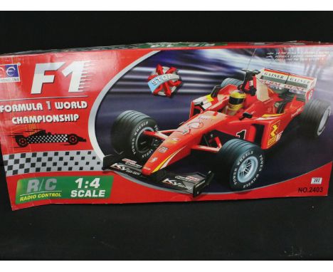 Boxed 1/4 R/C Radio Control F1 Formula One World Championship car, No. 2403