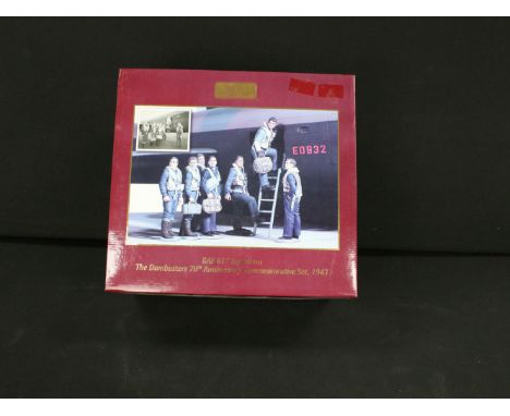 Boxed Britains 25017 WWII RAF 617 Squadron The Dambusters 70th Anniversary Commemorative Set, 1943, Guy Gibson, Crew., Lancas