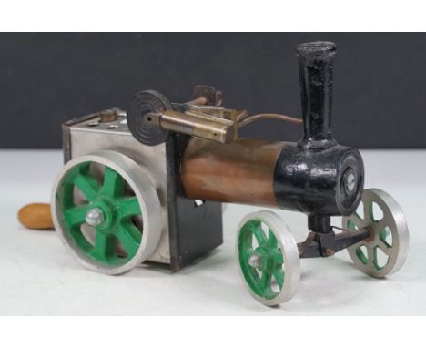 Steam Engine - Scratch built steam engine in the style of Mamod Steam Tractor with burner 
